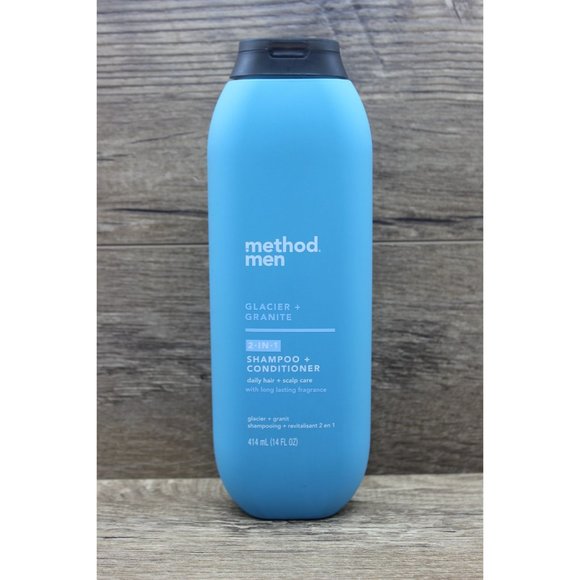 Method‎ Men Galcier Granite 2 in 1 shampoo conditioner menthol argan jojoba oils - Picture 1 of 6